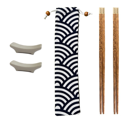 Luxe set NEWREA Ji-chu-mi chopsticks 24k goud