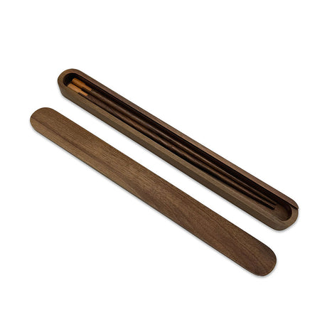 Luxe chopsticks opberg- en cadeaubox Notenhout