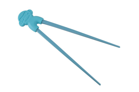 Kinder chopsticks aapje blauw
