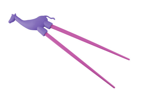 Kinder chopsticks giraffe paars